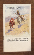 RARE 1920's Stetson Hats Catalog Edward Borein Cowboy Cover Art B&W Photos Mint picture