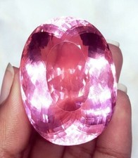 GIE Certified Natural 180 Ct Brazilian Pink Color Topaz Oval Cut Loose Gemstone picture