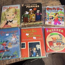 Vintage Lot Of  6 Children’s Books Whitman Tell A Tale /McNally Sold As-is picture