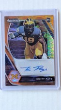 2021 Prizm Draft Kwity Paye orange pulsar auto 29/49 picture