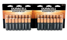 2x NEW Duracell POWER BOOST Alkaline AA Batteries BIG 16 Pack 2x16 PACK = 32 Bat picture