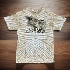 Vtg Harley Davidson Mens Large Shirt Biker Tie Dye Eagles Washington Y2K 2005 picture