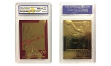 1996-97 MICHAEL JORDAN SKYBOX EX-2000 CREDENTIALS 23K GOLD CARD GEM-MINT 10 RED picture