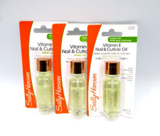 Lot/3 Sally Hansen Vitamin E Nail & Cuticle Oil ~ 0.45 oz / 13.3 ml x 3 ~ picture