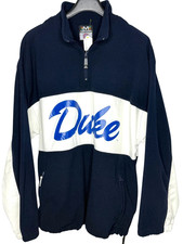 DUKE BLUE DEVILS FLEECE XXL 1/4 ZIP BASKETBALL 90s VINTAGE PREOW MIRAGE PRIORITY picture