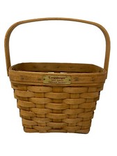 1994 Longaberger Dresden Basket With Handle 9x5x7” picture