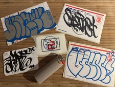 2013-2014 Graffiti Stickers Hand Drawn Lot Of Five Pieces picture
