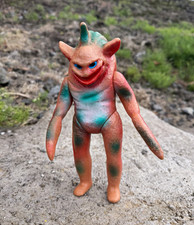 Vintage Sofubi Silver Kamen Standard Size Kaiju Tigris Bandai Bullmark Popy Rare picture