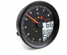 Koso HD-05 Multi-Function Meter Black/Red #BA072010 Harley Davidson picture