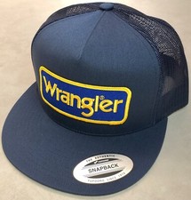 Wrangler Patch Trucker Hat /Yupoong Classic 6006 / 5 Panel Snapback Navy/Navy picture