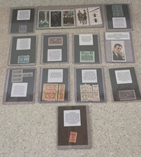 12 Piece Stamp & Tobacco Card Lot Jefferson Purple Two Guys Spare Ration + MORE picture