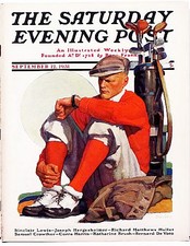 Original 1931 Saturday Evening Post – Discouraged Golfer – Complete Magazine picture