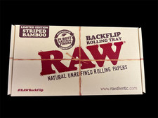 New Raw Wooden Bamboo BACKFLIP Magnetic Rolling Tray Stash Box  picture