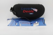 NEW REYKJAVIK EYES 11889 THEO COL 2 BLUE BLACK GUNMET AUTHENTIC EYEGLASSES 55-18 picture