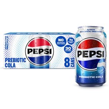Pepsi Prebiotic Cola Soda Pop, 12 fl oz, 8 pack cans picture