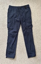 Pacsun Pants Mens Size Medium (32x29) Navy Blue Nylon Blend Cargo Pants Slim picture