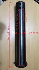 65MM EXCAVATOR BOOM AND BUCKET PIN L-408MM, IN-BRACKET TO PIN HOLE 336 MM picture