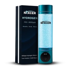 NIXCER 8000PPB H2 OLED 5/10 MIN MODE PORTABLE HYDROGEN PRO WATER BOTTLE TYPE C-C picture