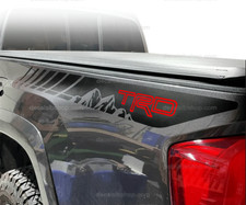 TRD Decals Vinyl Fit Toyota Tacoma Tundra Sticker Bedside Off Road Sport TRDred picture