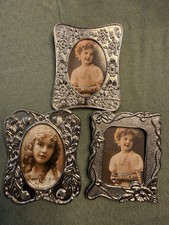 Vintage Floral Art Decor Style Small Photo  Frames Set Of 3 picture