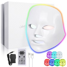 LED Light Photon Face Mask Rejuvenation Skin Facial Wrinkle Therapy 7 Color Gift picture