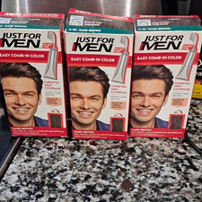 Just For Men Easy Comb-In Color Dark Brown Hair Color Cream 1.2 fl oz A-45 picture