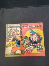 2) Ace Comics # 117 & 127 GD BLONDIE/PHANTOM/Katzenjammer Kids 1946 CLOWN COVER picture