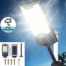 30000000LM Commercial LED Solar Street Light Outdoor Dusk to Dawn Road Area Lamp picture
