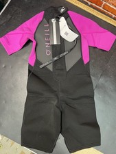 O'Neill Reactor-2 Youth 2mm Spring Wetsuit Size 8 Black Berry NWT picture