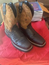 Justin Western Cowgirl Gypsy Boot Ostrich Print L9968 Women’s 5 B Rodeo Square picture