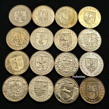 LOT OF SIXTEEN COMMEMORATIVE COINS OF POLAND - POLISH VOIVODESHIPS (WOJEWODZTWA) picture