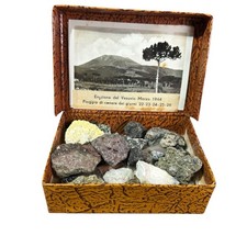 Genuine lava Rock Samples Mt. Vesuvius 1944 Eruption March 22-26  picture