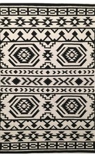 continental rug company Treadaway Wool IndoorRug 3'x5' black & white hand woven picture