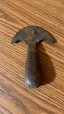 Early Antique Huber Leather Working Half Moon Round Knife Cutter Tool Phila PA picture