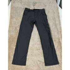 Prana Stretch Zion Pant II Men's 31(32)x32 Dark Iron Gray Straight Leg Cargo NEW picture