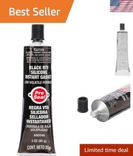 Durable Black RTV Silicone Sealant, 3 oz Tube - Ideal for Automotive & Metal Use picture