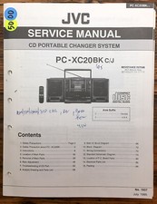 JVC PC-XC20 BK Stereo  Service Manual *Original* picture
