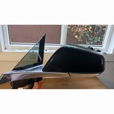🌴 12-20 Tesla Model S Left Door Mirror Quarter Glass Black OEM 1041317-00 picture