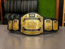 AEW Continental Championship Belt Replica 2mm brass Adult size picture