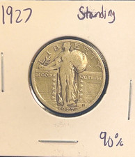 1927 US Standing Liberty Quarter 25C 90% Silver picture
