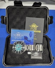 Addiesdive AD2511 Turtle Captain Willard Quartz Watch 3D Blue Diver 2025 USA picture