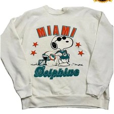 NFL Miami Dolphins Peanuts 90s Sweatshirt, American Sport Shirt HN1469 picture
