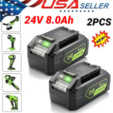 1-2X 24V 8.0Ah Lithium-ion Battery For Greenworks G-24 24Volt 29852 29842 29322 picture