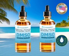 DMSO Non-diluted 99.99% Pure Dimethyl Sulfoxide Low odor Pharma Grade 4oz(2pack) picture