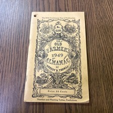 Vintage 1949 Old Farmers Almanac by Robert B Thomas Weather & Prediction Tables picture