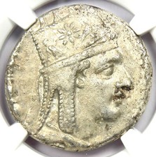 Tigranes II AR Tetradrachm Kings of Armenia Silver Coin 95-56 BC - NGC Choice XF picture