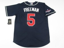 Freddie Freeman #5 Atlanta Braves 2021 World Series Champions Jersey Blue picture