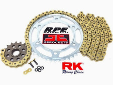 2008-2010 KAWASAKI ZX10R OEM RK 525 ZXW GOLD CHAIN AND SPROCKETS KIT picture