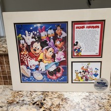 Disney Movie Matinee Collector's Edition Print Mickey Minnie Goofy Donald picture