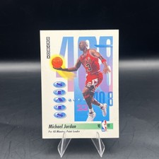 1991-92 SkyBox #307 Michael Jordan Stats Card picture